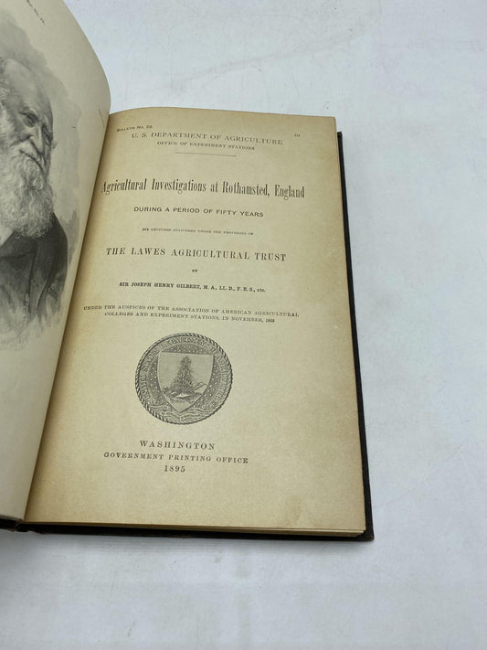 Agricultural Investigations at Rothamsted, England