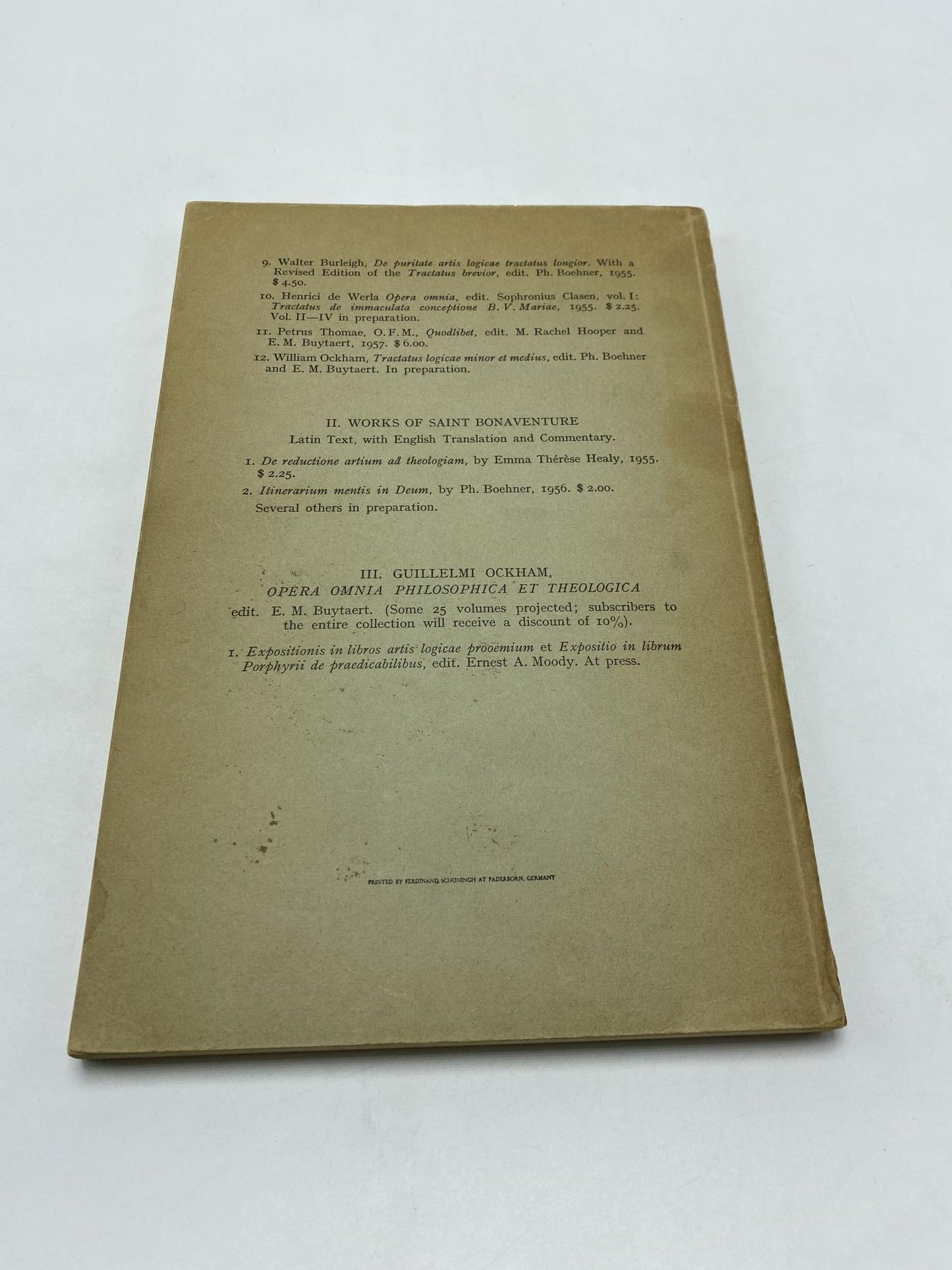 Motion, Time and Place According To William Ockham
