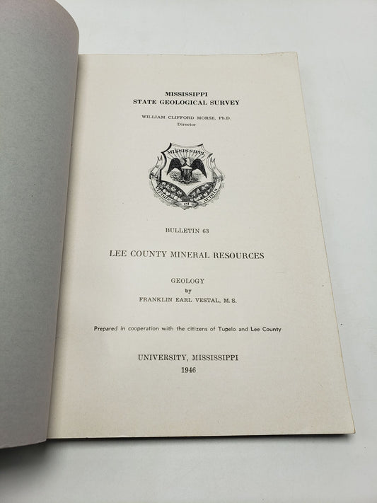 Lee County Mineral Resources (Mississippi Geological Bulletin 63)