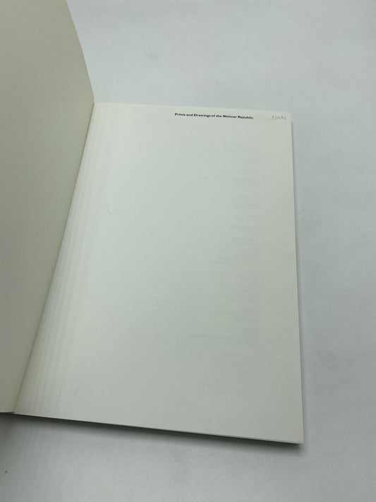 Prints and Drawings of the Weimar Republic