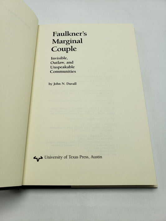 Faulkner's Marginal Couple: Invisible, Outlaw, and Unspeakable Communities