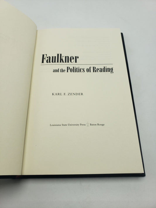 Faulkner and the Politics of Reading