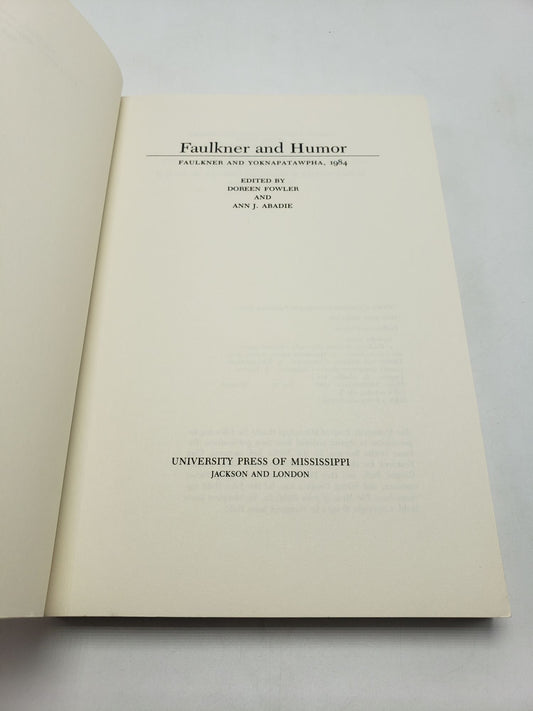 Faulkner and Humor