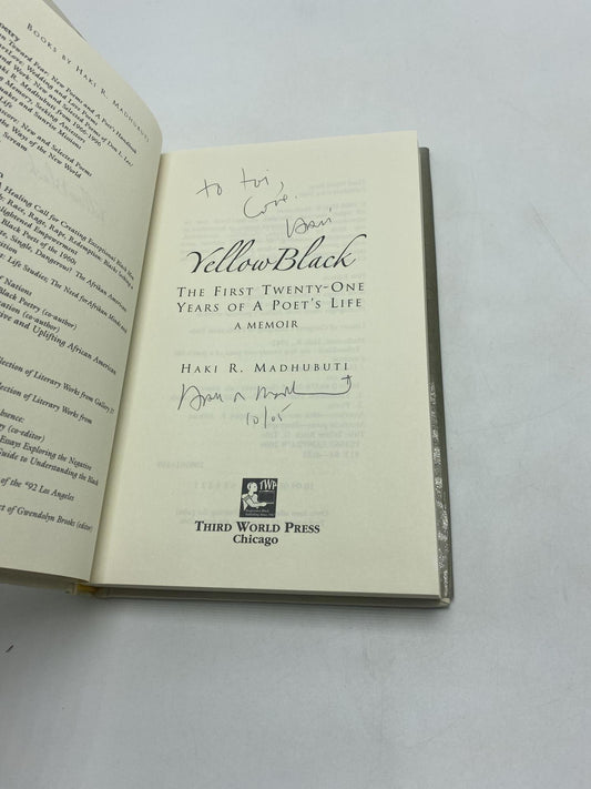 Yellow Black : The First Twenty-One Years of a Poets's Life
