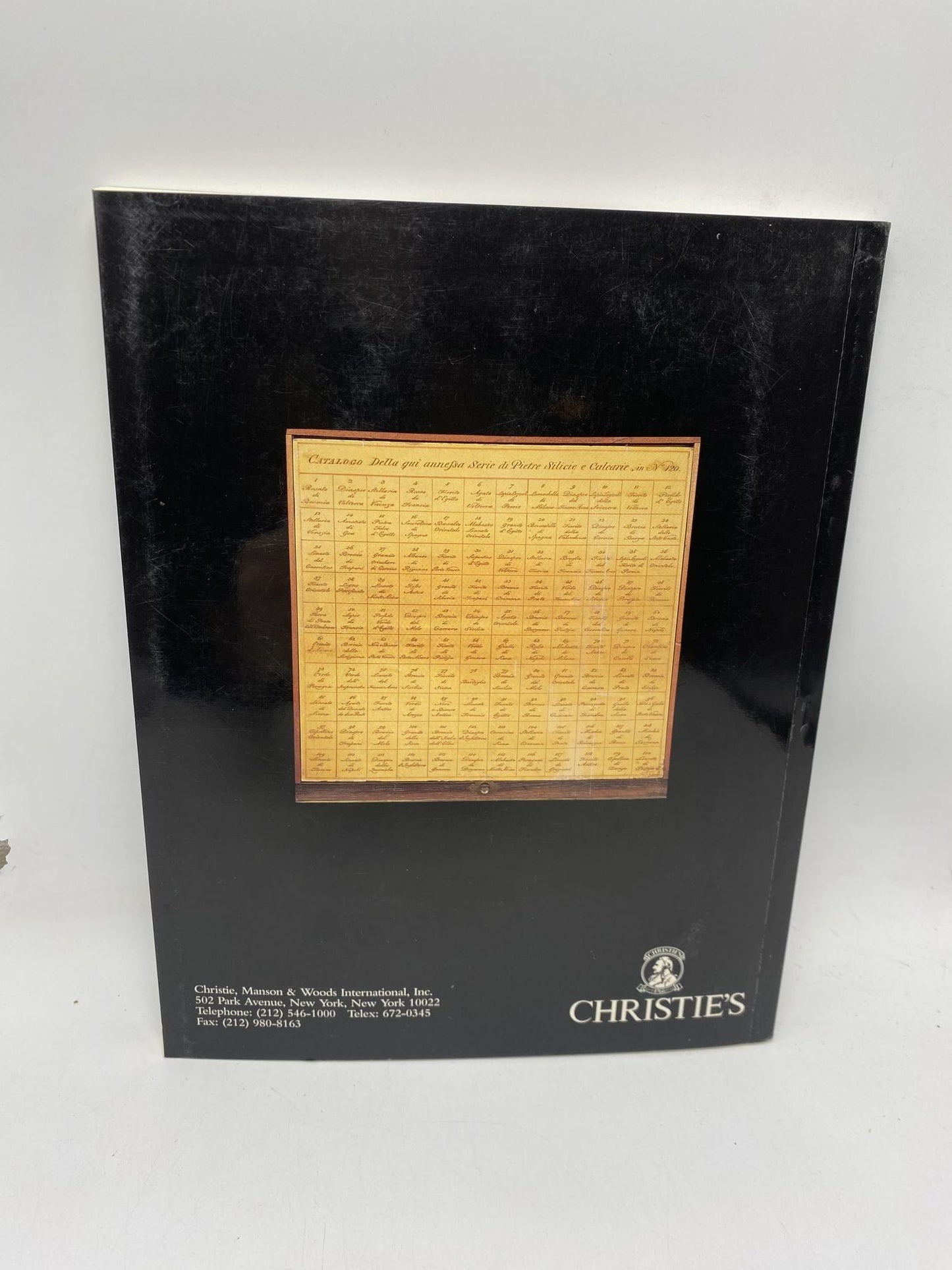 Christie's #7832: Important English Furniture, Clocks, Chinese Export Porcelain and Carpets. Saturday, January 29, 1994 New York