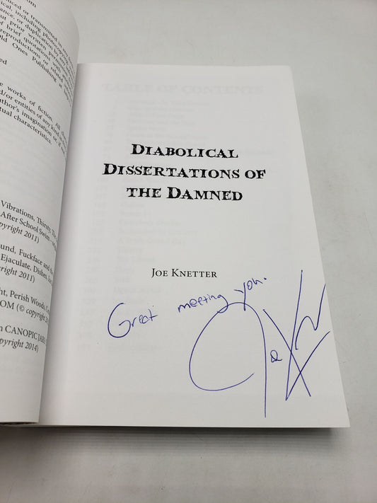 Diabolical Dissertations of the Damned