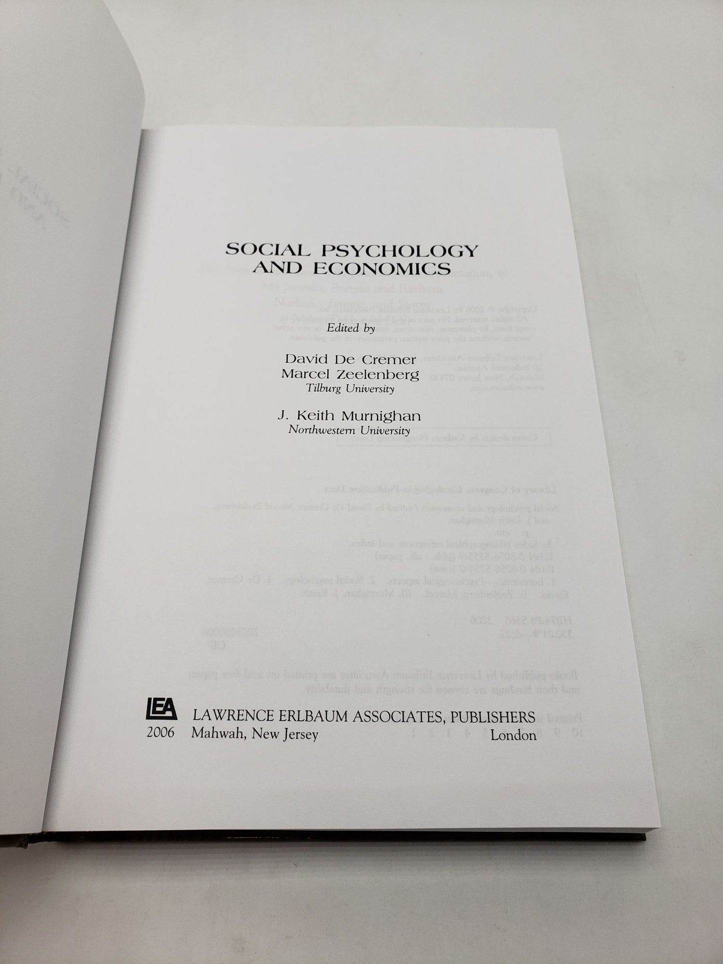 Social Psychology and Economics