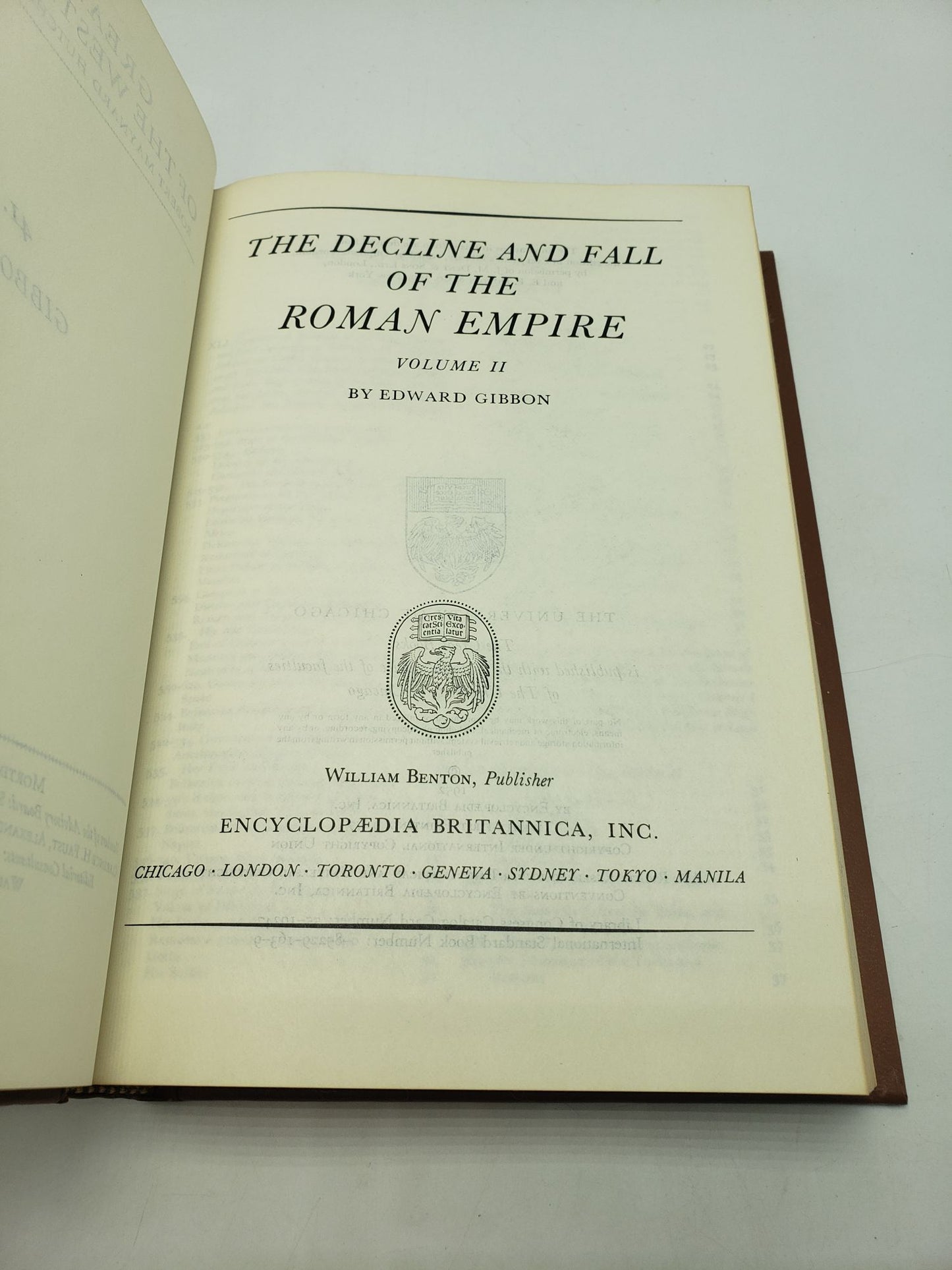 Great Books of the Western World: Edward Gibbon (2 Volume Set)