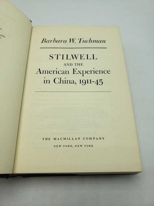 Stilwell and the American Experience in China, 1911-45