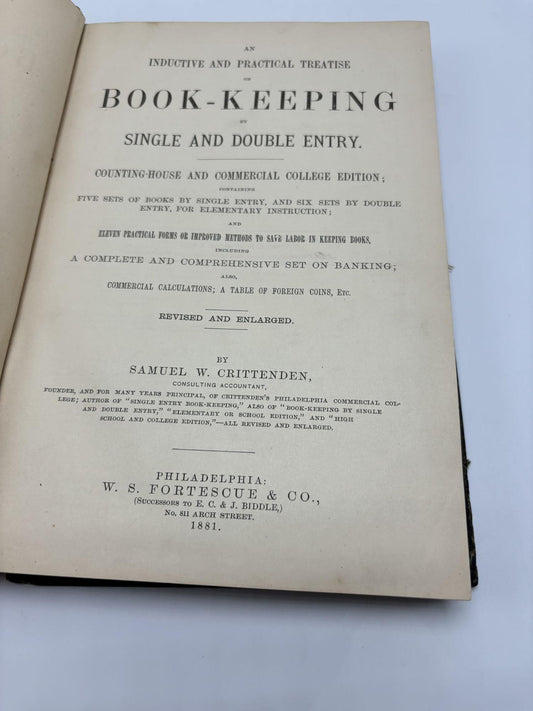 Inductive And Practical Treatise On Book-Keeping By Single And Double Entry