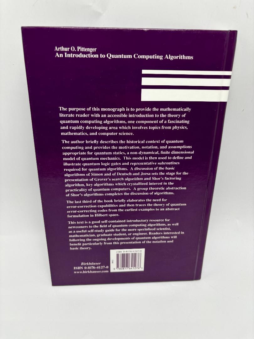 An Introduction To Quantum Computing Algorithms