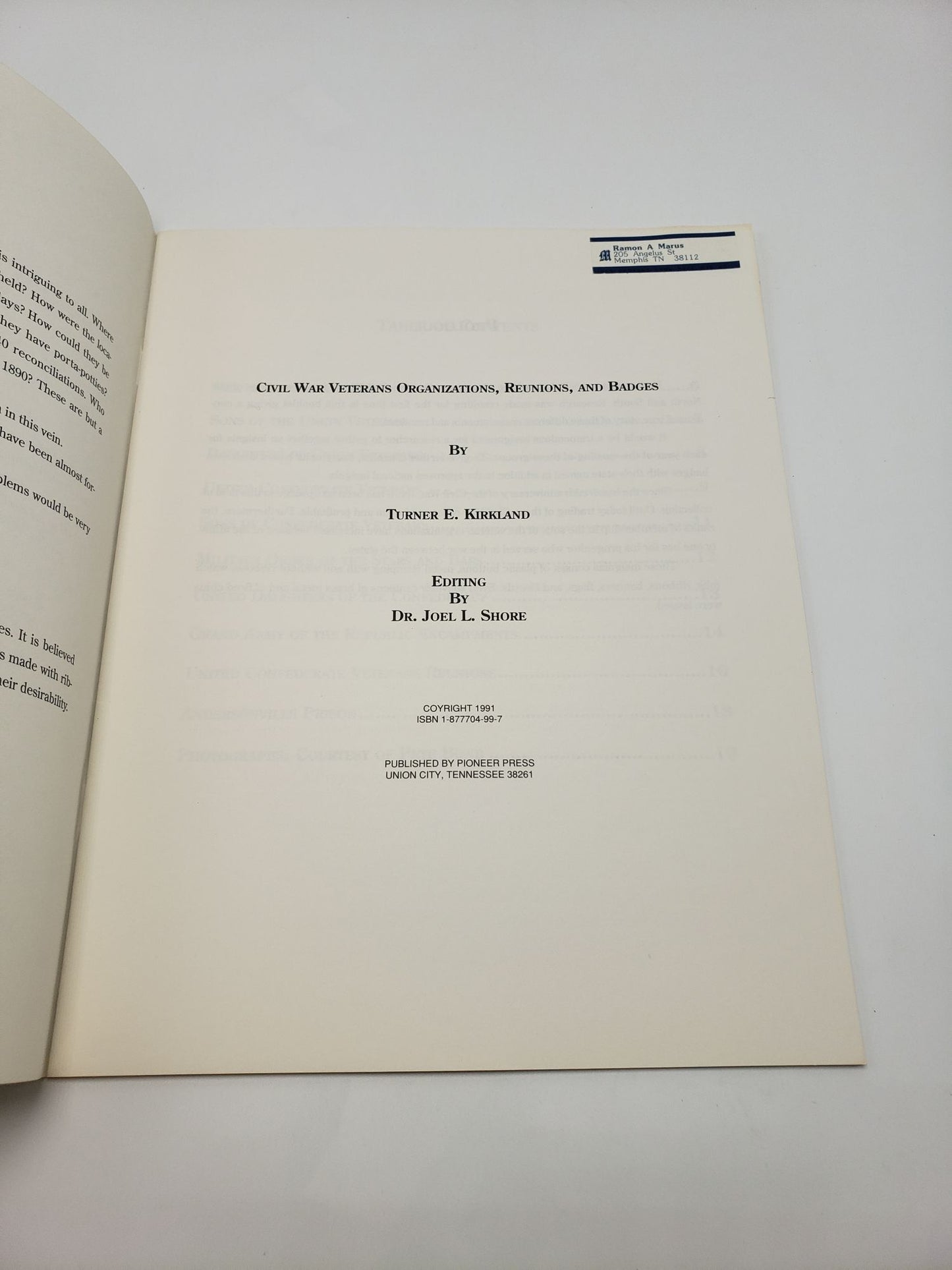 Civil War Veterans' Organizations, Reunions, and Badges