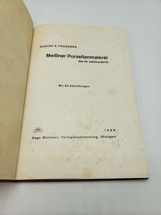 Meißner Porzellanmalerei: des 18. Jahrhunderts
