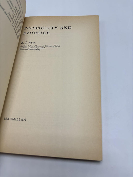 Probability And Evidence.