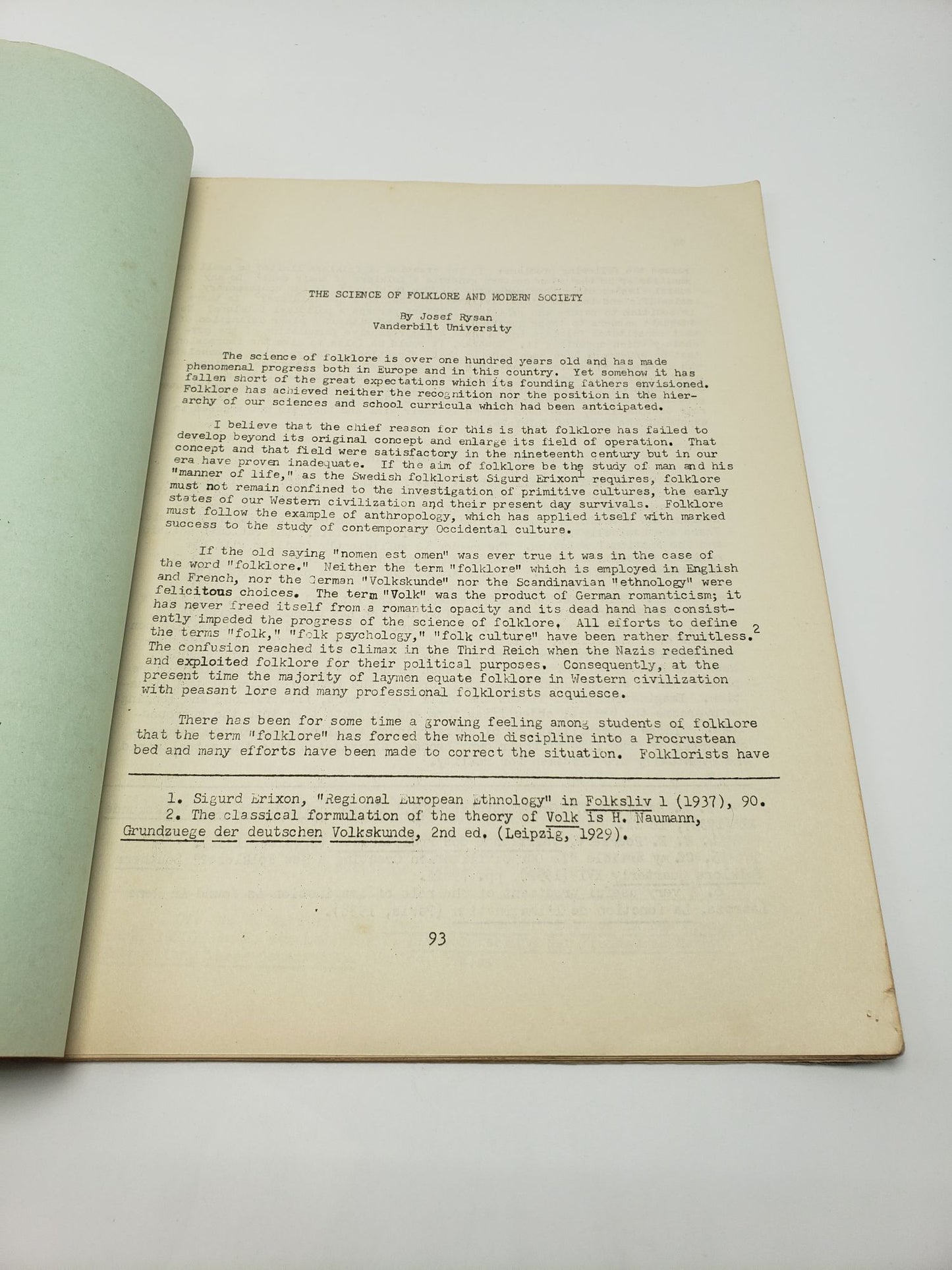 Tennessee Folklore Society Bulletin: Volume 21 (Number 4)