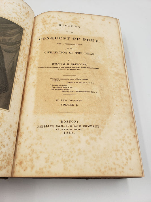 History of the Conquest of Peru (2 Volumes)