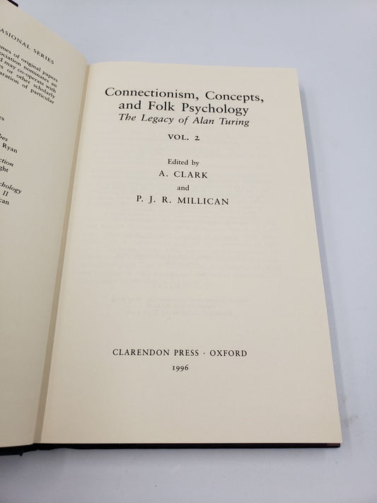 Connectionism, Concepts, And Folk Psychology: The Legacy Of Alan Turing (Volume 2)