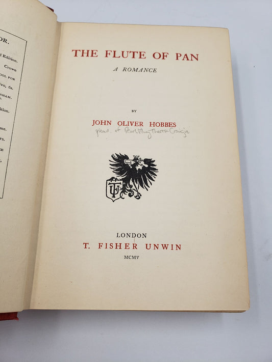The Flute Of Pan: A Romance