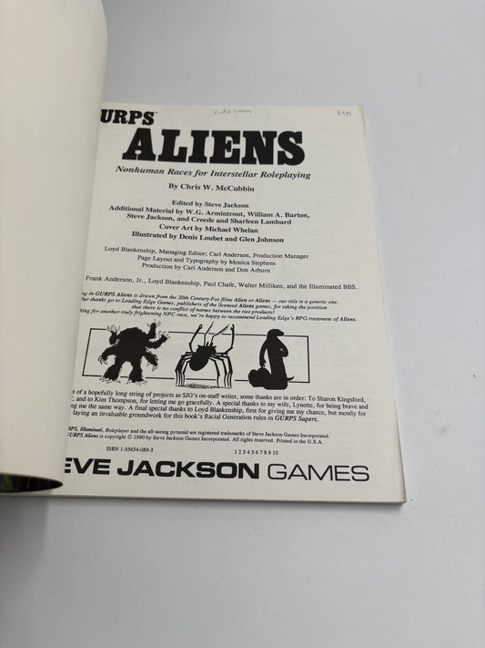 Gurps Aliens: Nonhuman Races For Interstellar Roleplaying