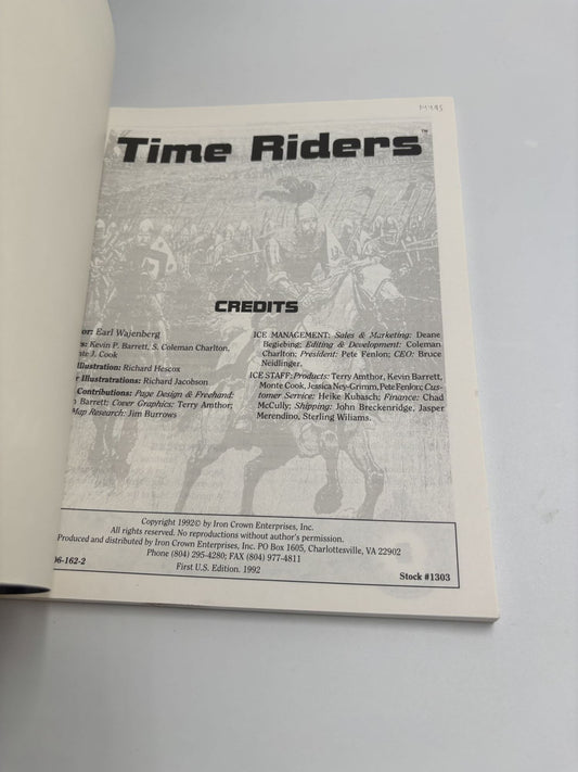 Time Riders: A Genre Book for Rolemaster and Space Master
