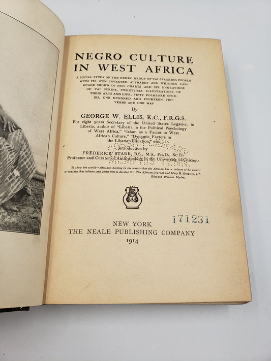 Negro Culture In West Africa