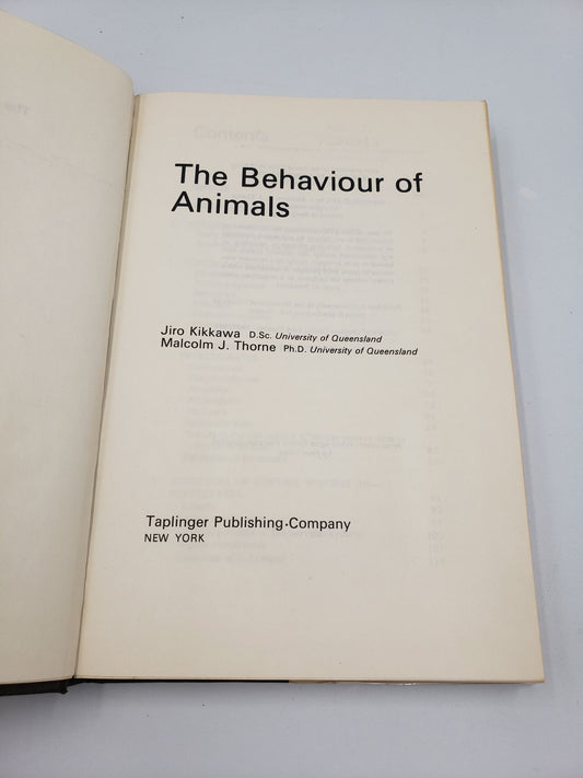 The Behaviour of Animals