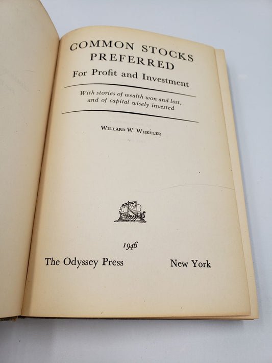 Common Stocks Preferred: For Profit and Investment