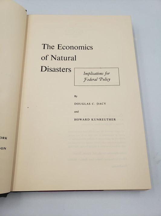 The Economics of Natural Disasters: Implications for Federal Policy