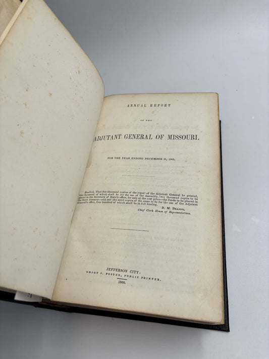 Annual Report Of The Adjutant General Of Missouri For The Year Ending December 31, 1865