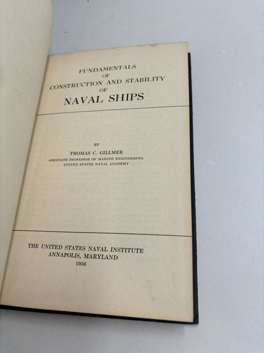 Fundamentals Of Construction And Stability of Naval Ships