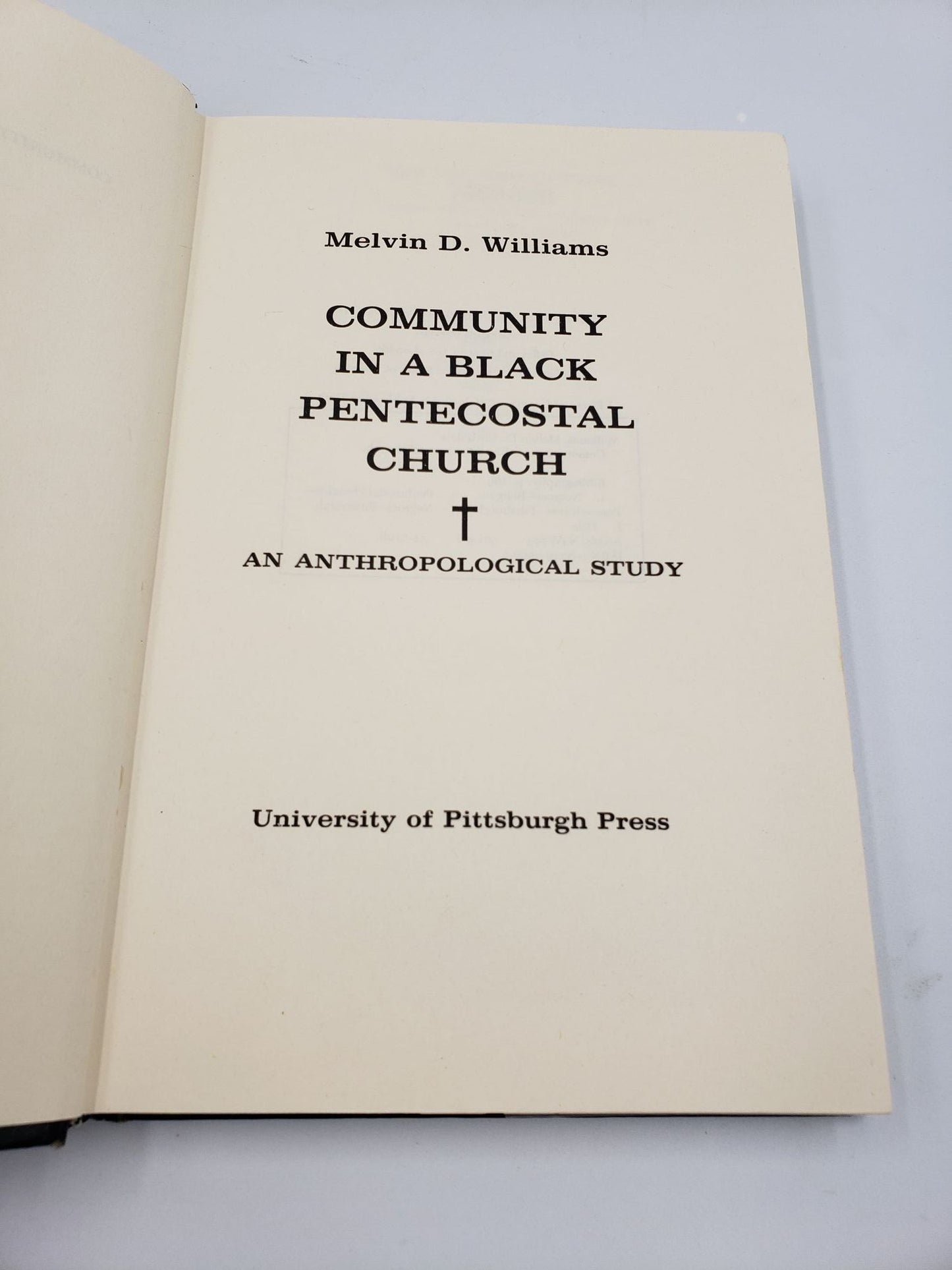 Community In A Black Pentecostal Church: An Anthropological Study