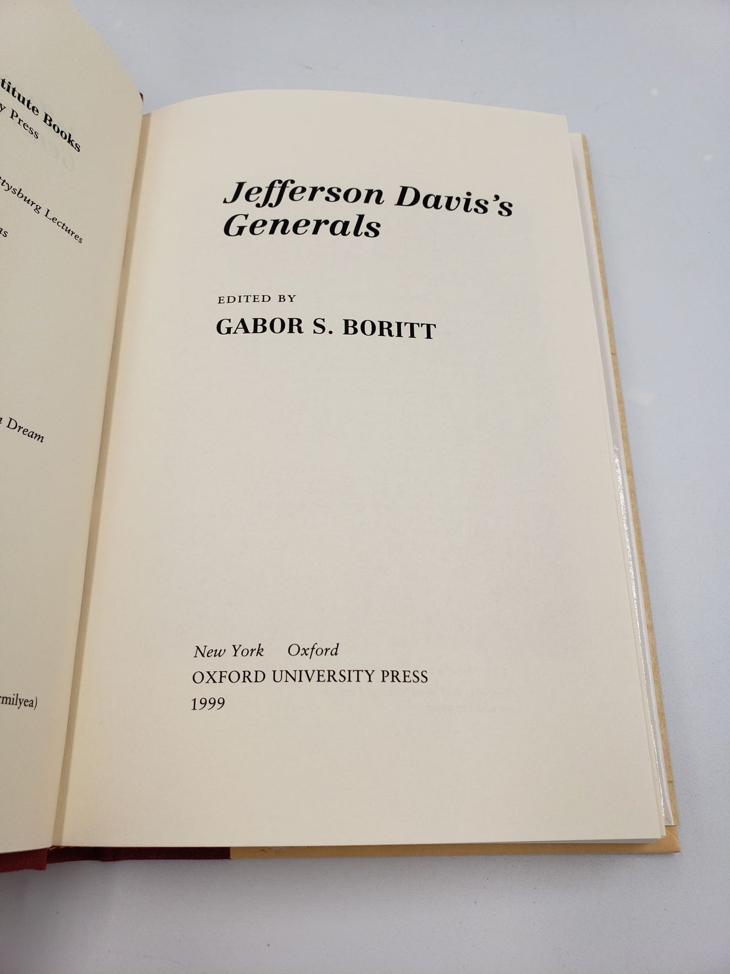 Jefferson Davis's Generals