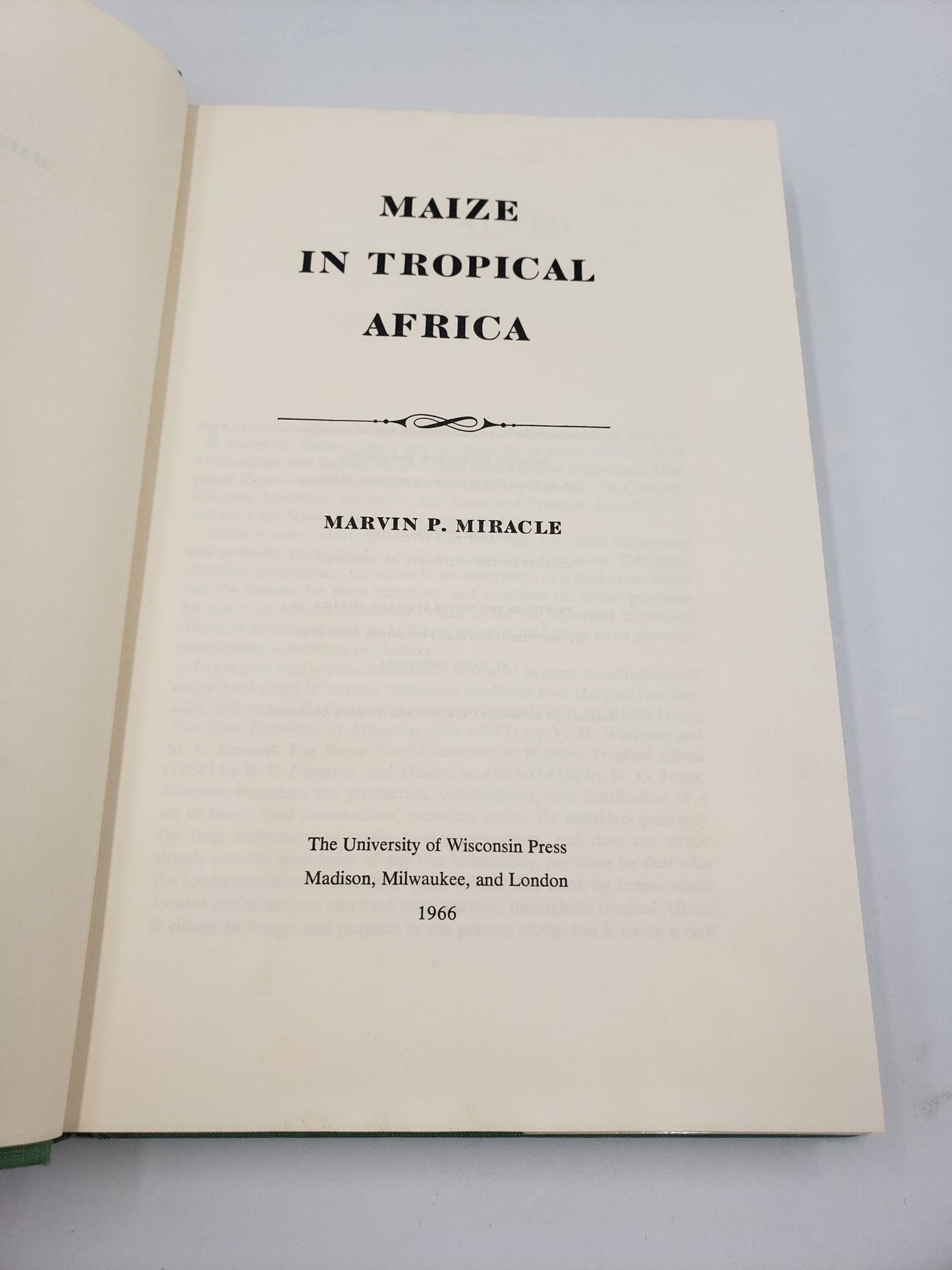 Maize In Tropical Africa