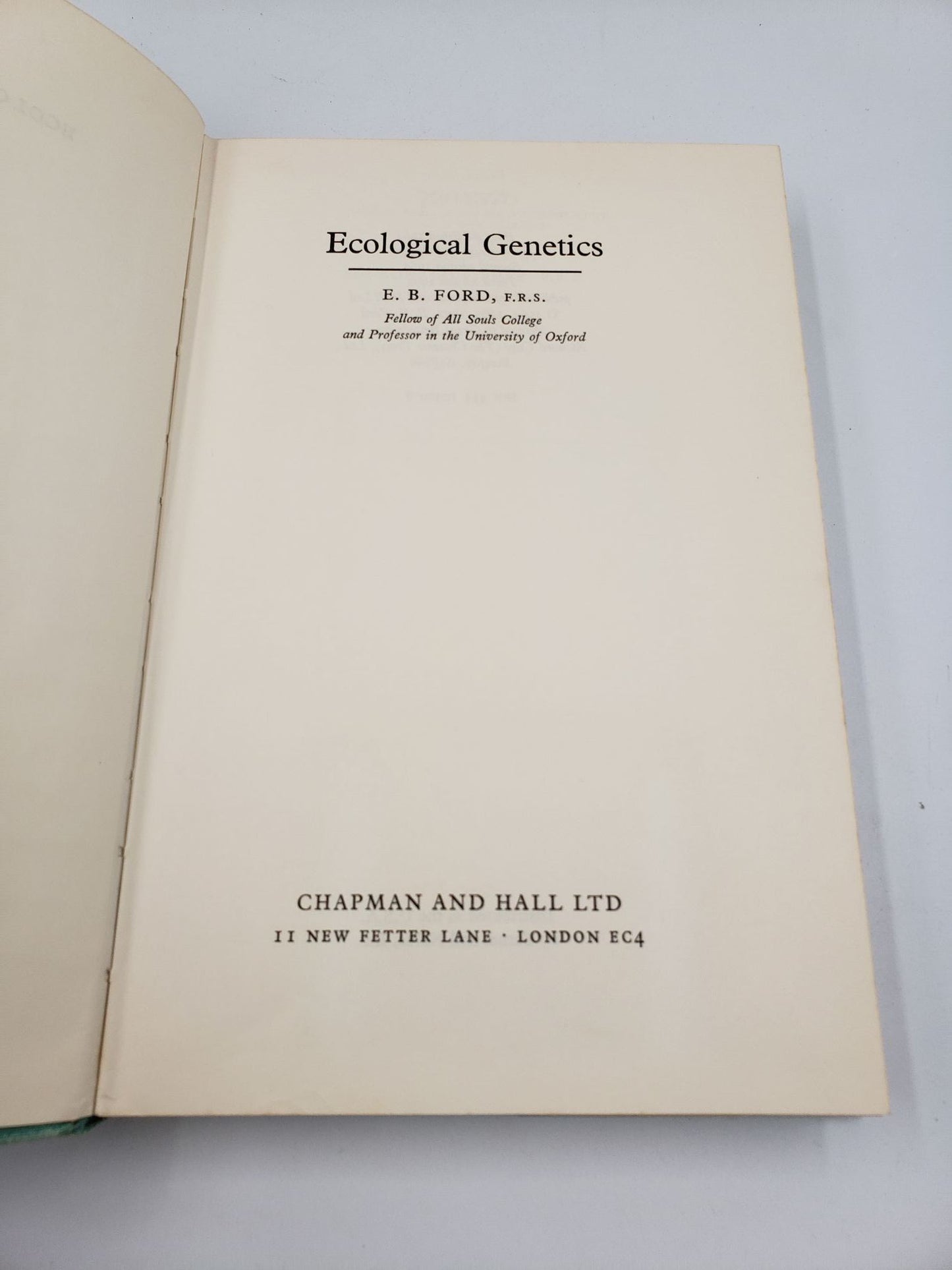 Ecological Genetics