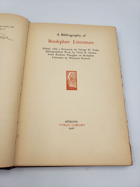 A Bibliography of Bookplate Literature