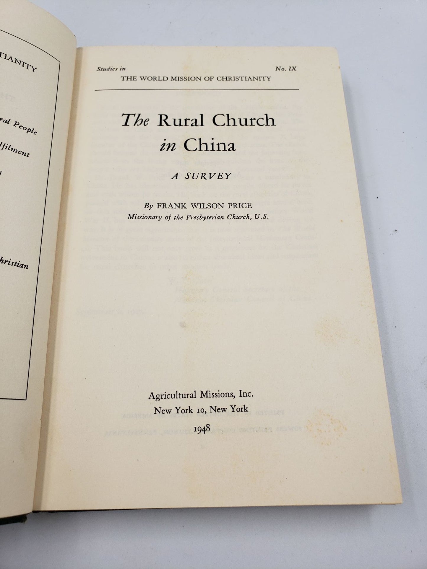 The Rural Church in China