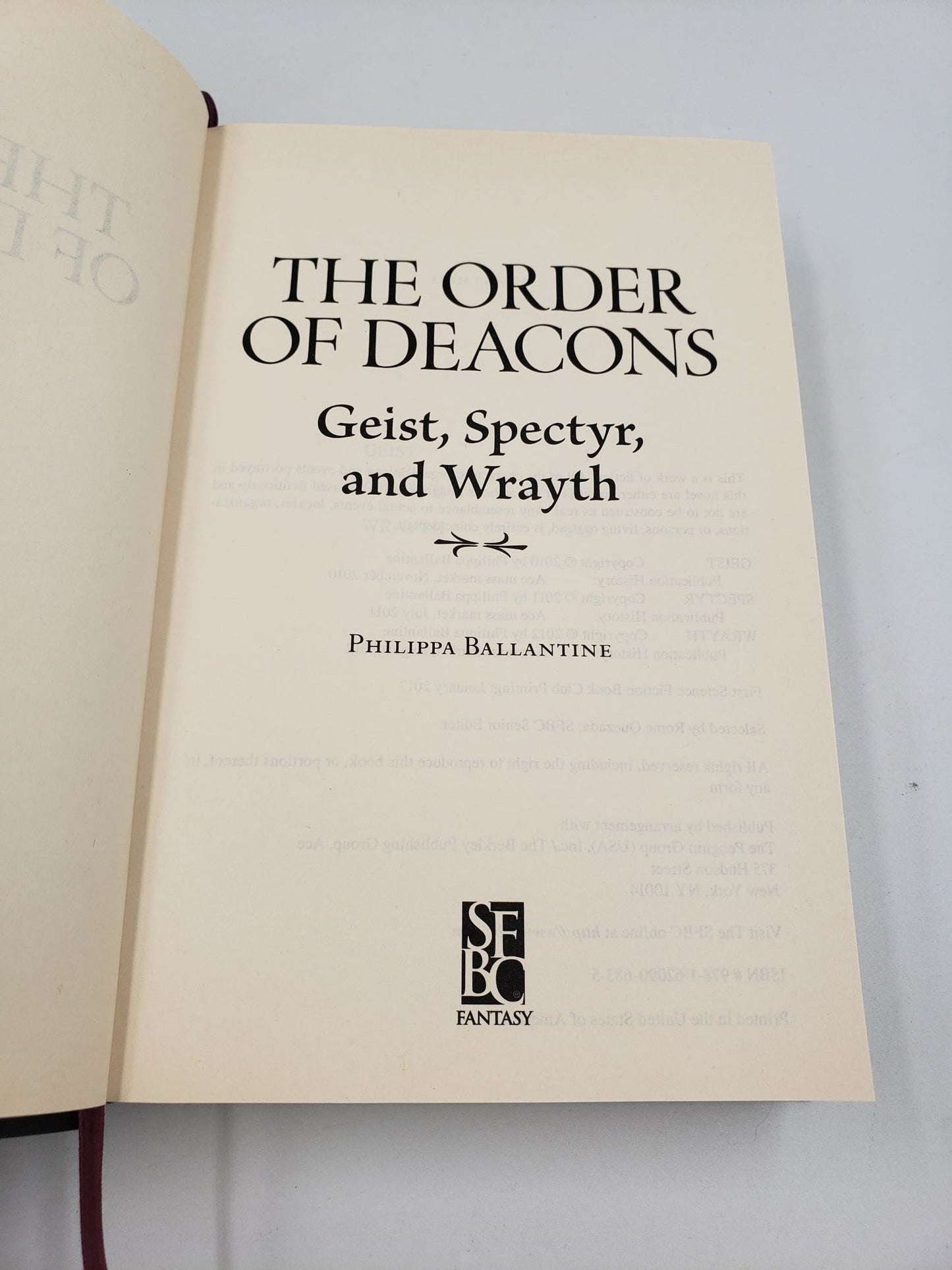The Order of Deacons: Geist, Spectyr, and Wrayth