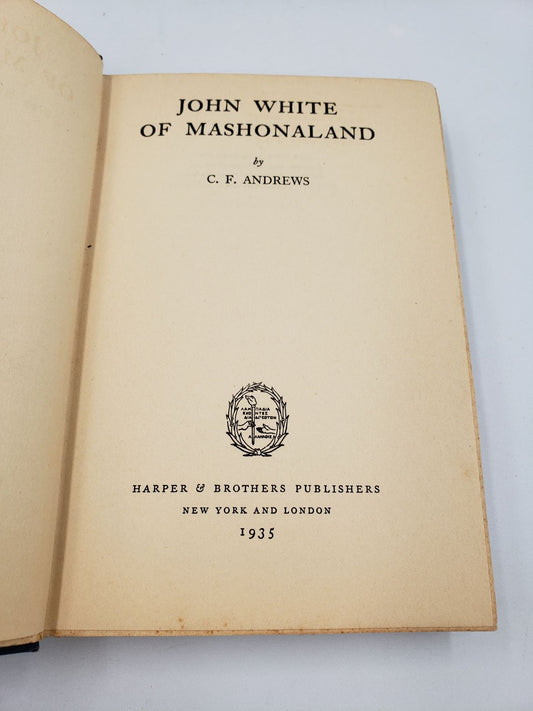 John White of Mashonland