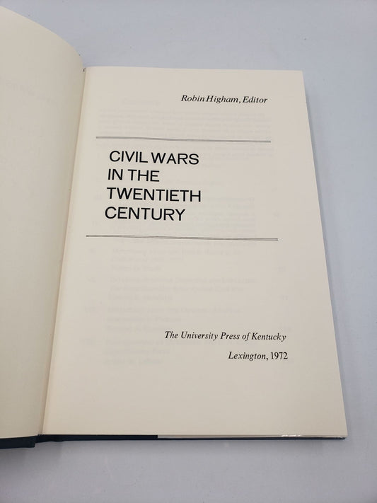 Civil Wars in the Twentieth Century