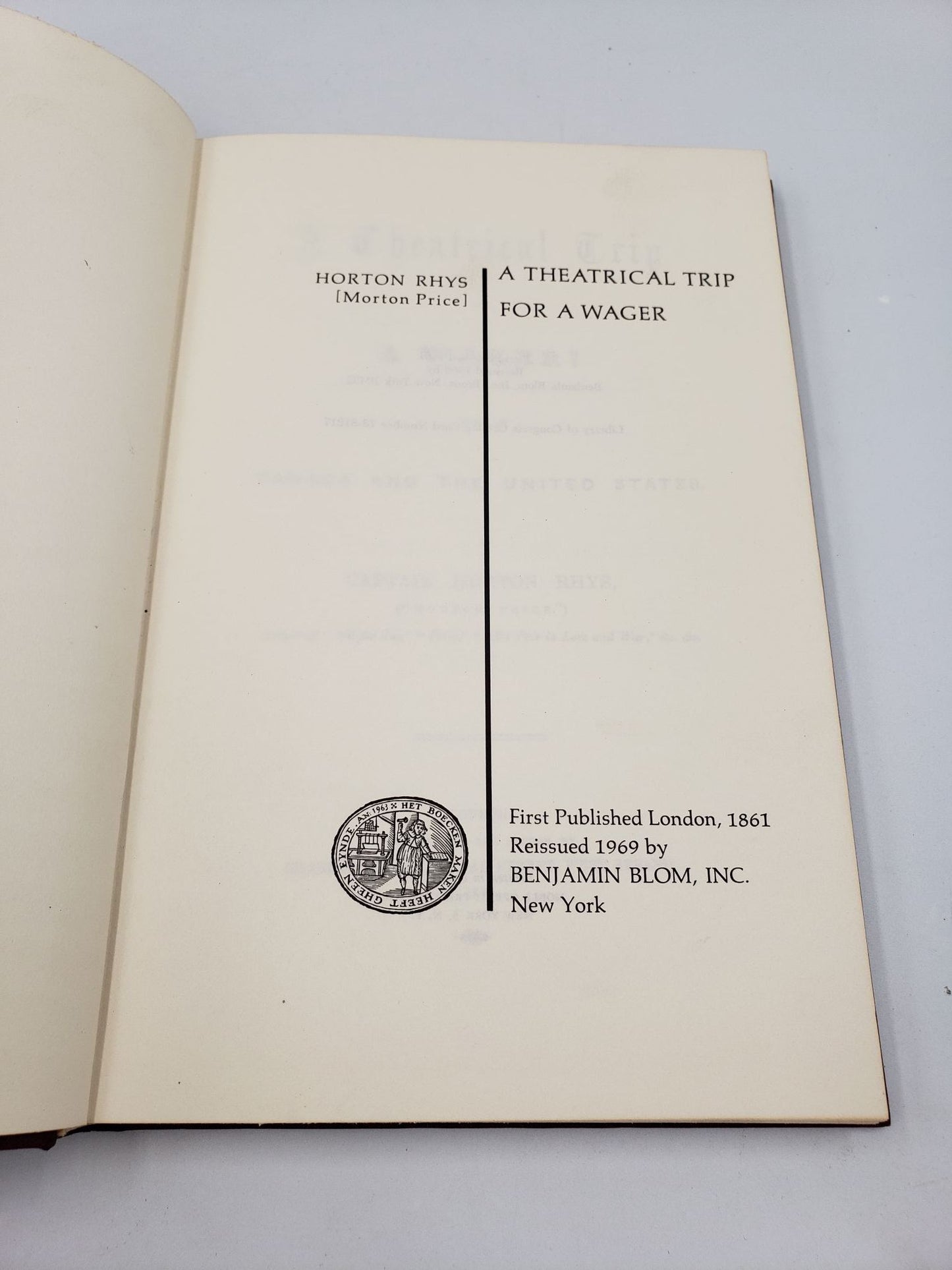 A Theatrical Trip For A Wager Through Canada And The United States