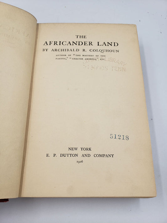 The Africander Land