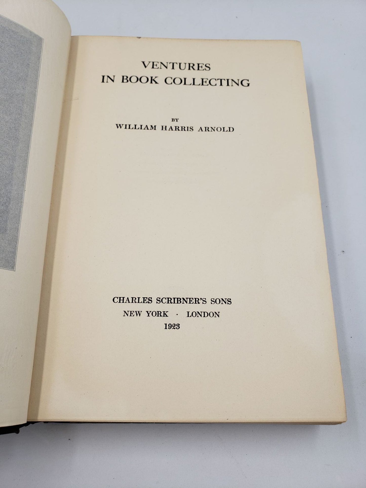 Ventures In Book Collecting