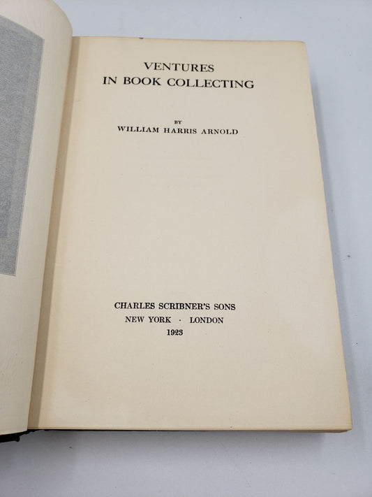 Ventures In Book Collecting