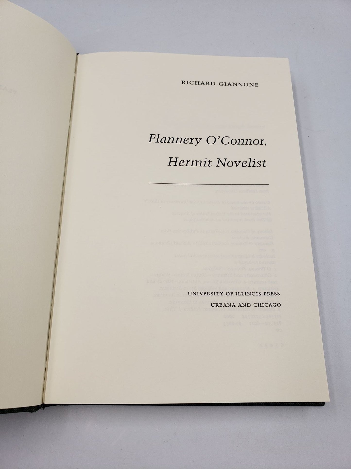 Flannery O'Connor: Hermit Novelist