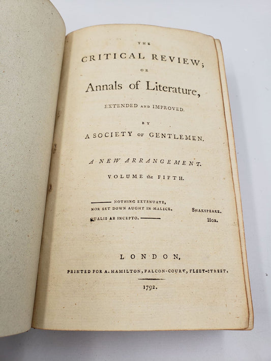 The Critical Review, Or, Annals of Literature (Volume 5)