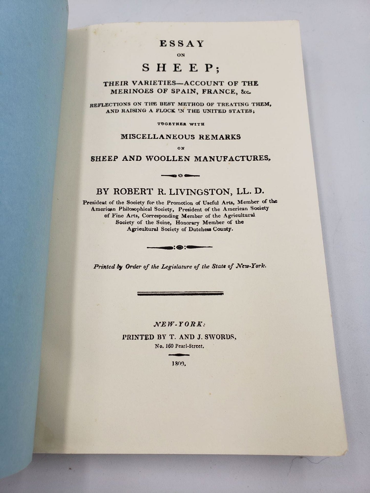 Essay On Sheep; Their Varieties - Account of the Merinoes of Spain, France, &c.