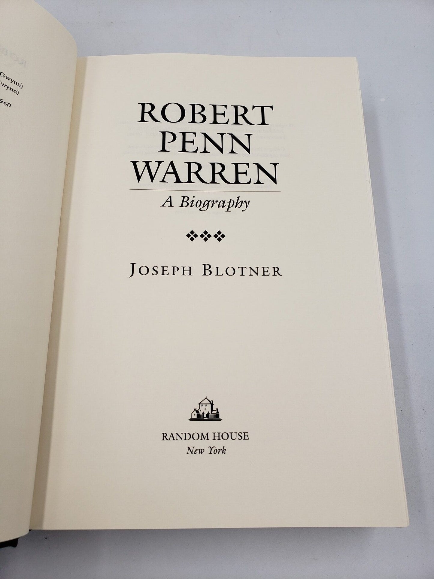 Robert Penn Warren: A Biography