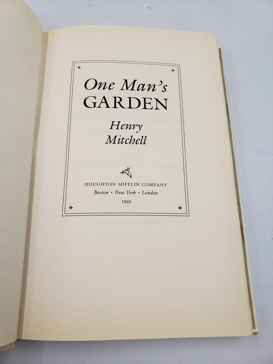 One Man's Garden