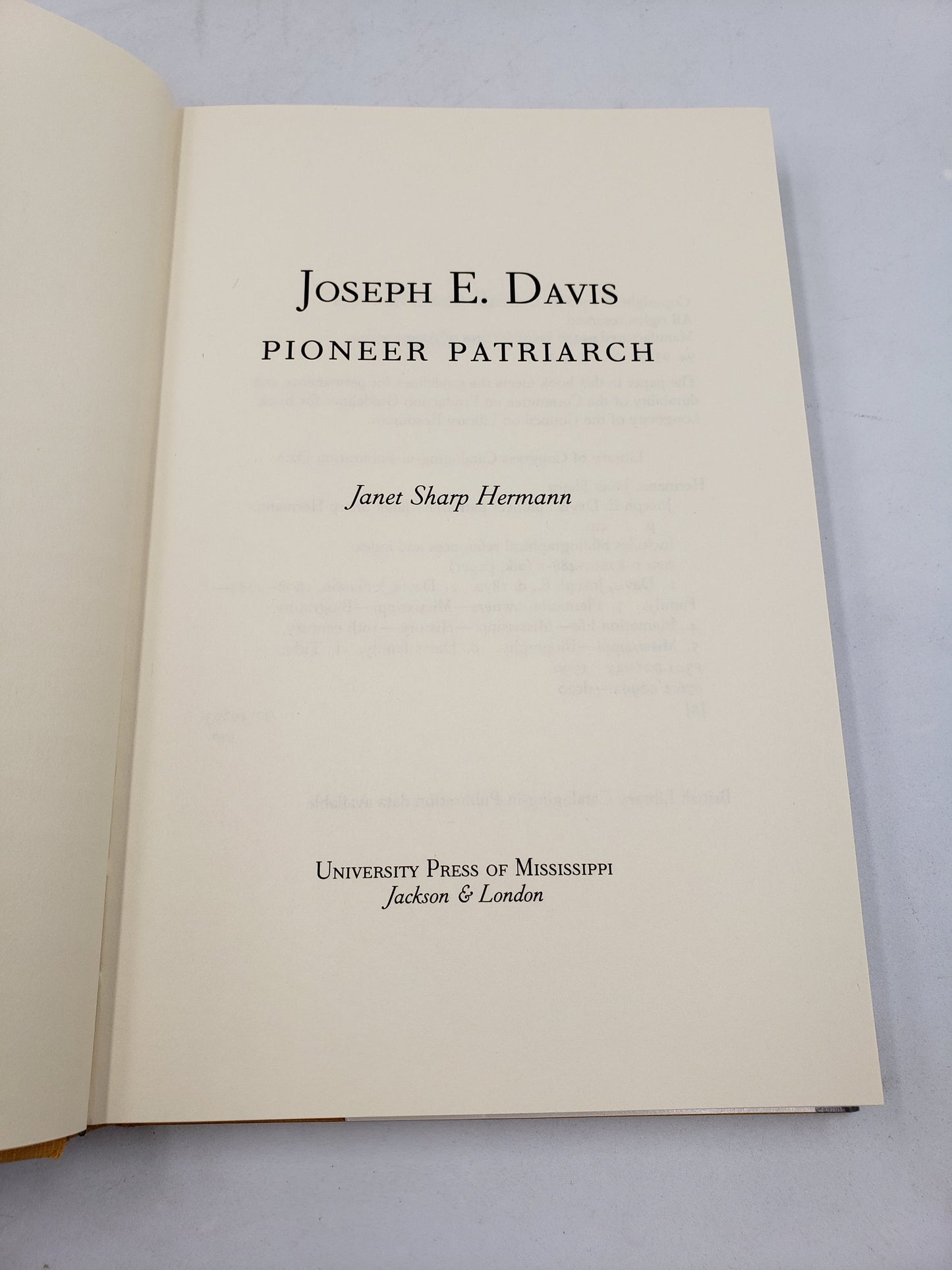 Joseph E. Davis: Pioneer Patriarch