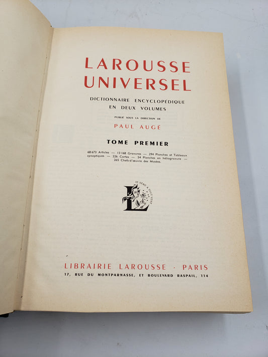 Larousee Universel (2 Volume Set)